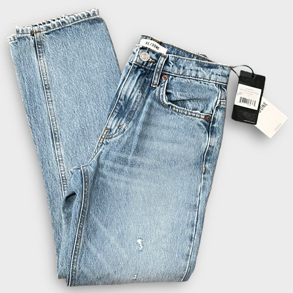 NWT RE/DONE 70S STRAIGHT JEANS SIZE 24 - Picture 4 of 10